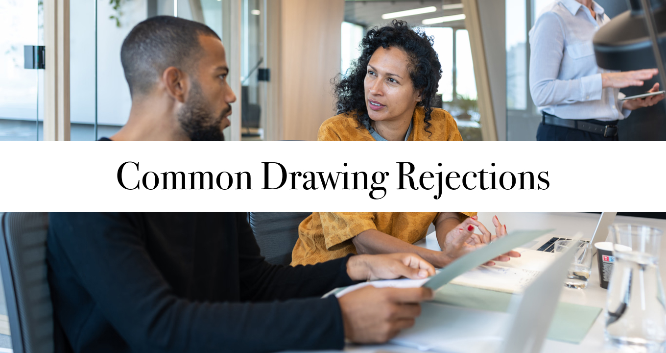 Common drawing rejections in patent diagram submissions