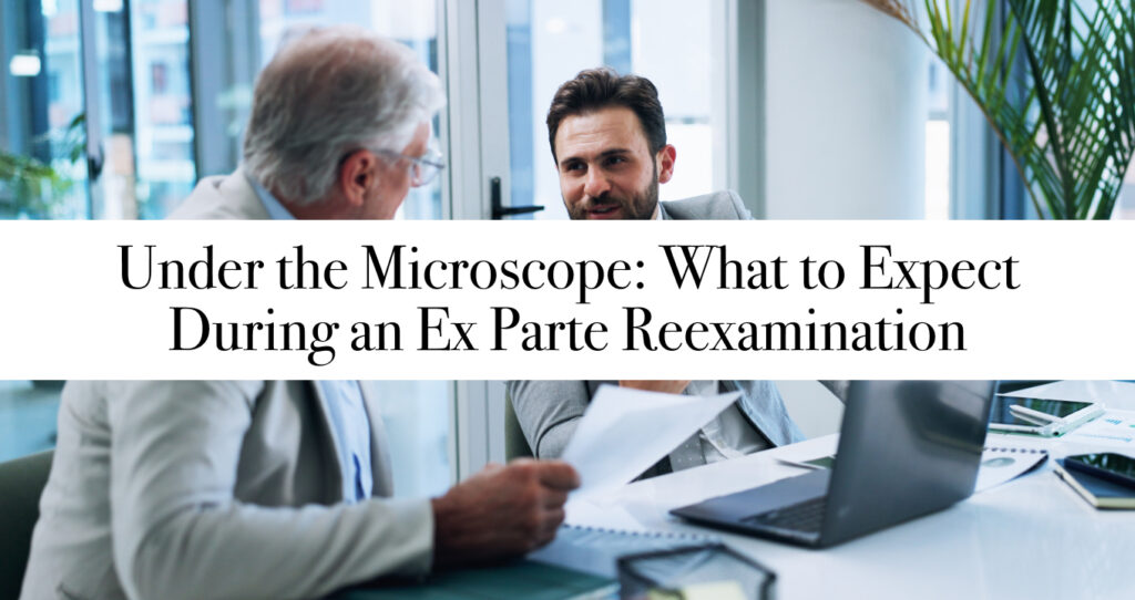 Under the Microscope: What to Expect During an Ex Parte Reexamination
